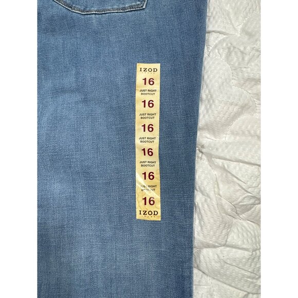Izod Womens Jeans Size 16 Light Blue Denim Bootcut classic fit - Picture 16 of 16
